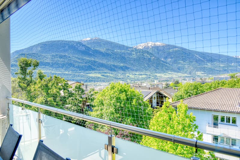 Appartement Sierre - Vue Balcon / Wohnung Sierre - Blick Balkon / Apartment Sierre - Balcony view