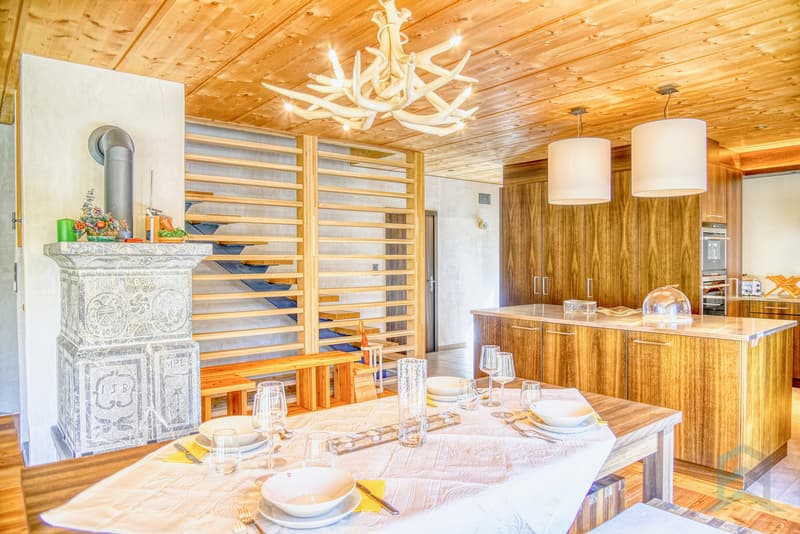 Chalet Zinal - Salle à manger / Chalet Zinal - Esszimmer / Zinal Chalet - Dining Room