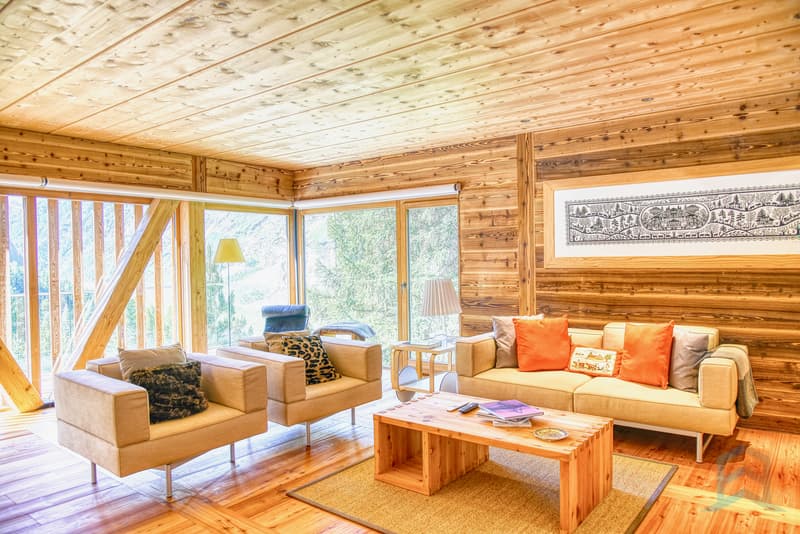 Chalet Zinal - Séjour / Chalet Zinal - Wohnzimmer / Zinal Chalet - Living Room