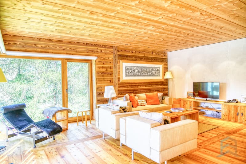 Chalet Zinal - Séjour / Chalet Zinal - Wohnzimmer / Zinal Chalet - Living Room