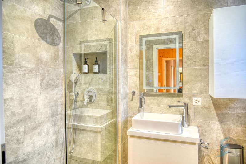 Villa Aproz - Salle de douche parentale / Villa Aproz - Duschbad im Elternschlafzimmer / Villa Aproz - Master Bathroom with Shower
