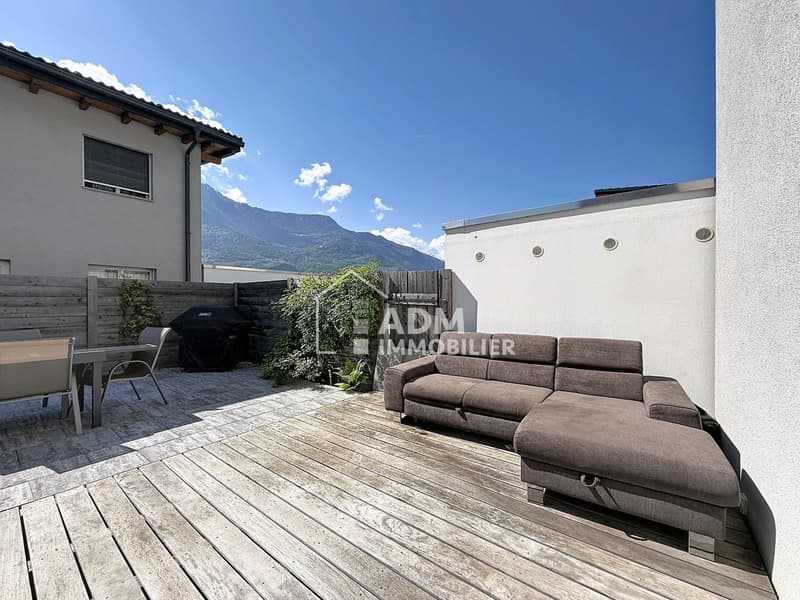 Saillon, maison mitoyenne 4.5 pièces avec extérieurs privatifs de 50 m2 (12)