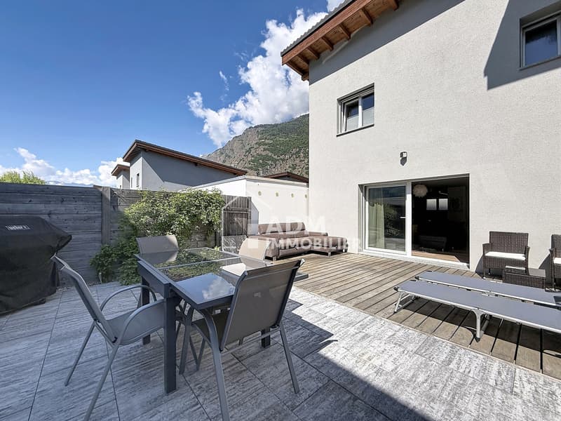 Saillon, maison mitoyenne 4.5 pièces avec extérieurs privatifs de 50 m2 (13)