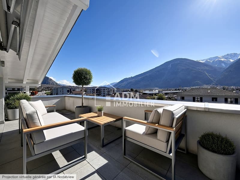 Terrasse - photo retravaillée virtuellement