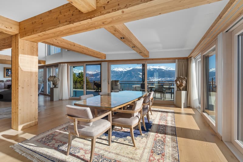 Chalet de prestige à Mayens d'Arbaz - Piscine et Vue imprenable (4)