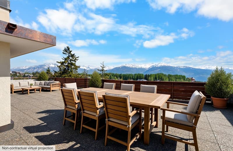 Attique entièrement rénové avec terrasse panoramique et vue imprenable (2)