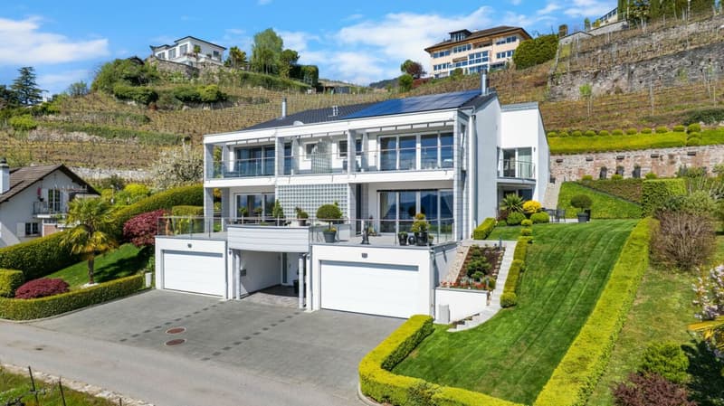 Villa Moderne avec vue panoramique sur le Leman (1)