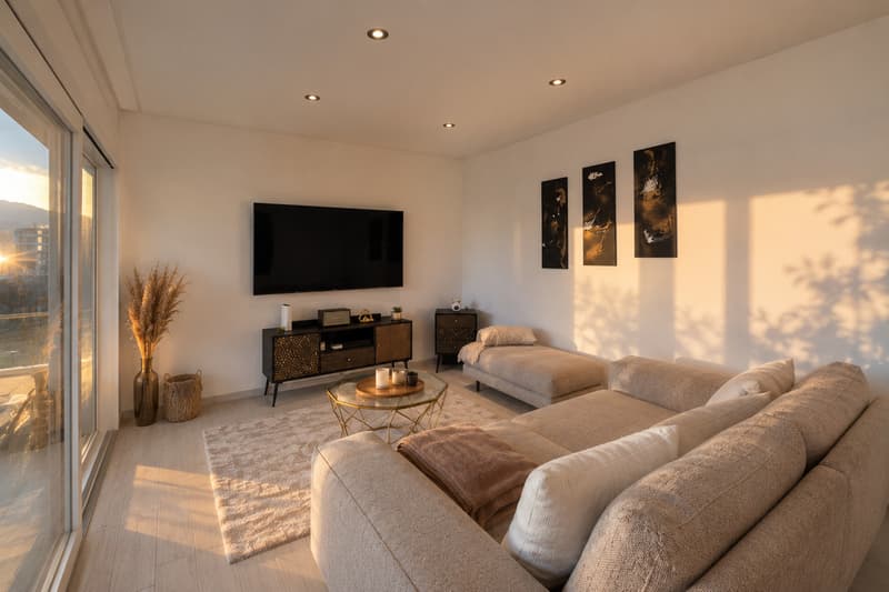 Magnifique attique 3½ pièces avec grande terrasse/véranda à Aproz-Sion (4)