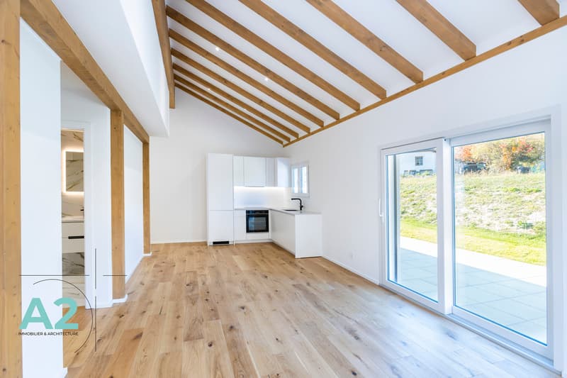 Appartement 3,5 pièces neuf, exposé nordest avec jardin — free download