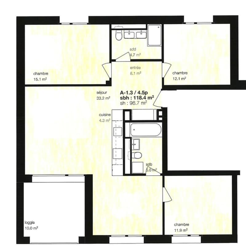 Location à l'année: appartement neuf au coeur du village de Montana (1)