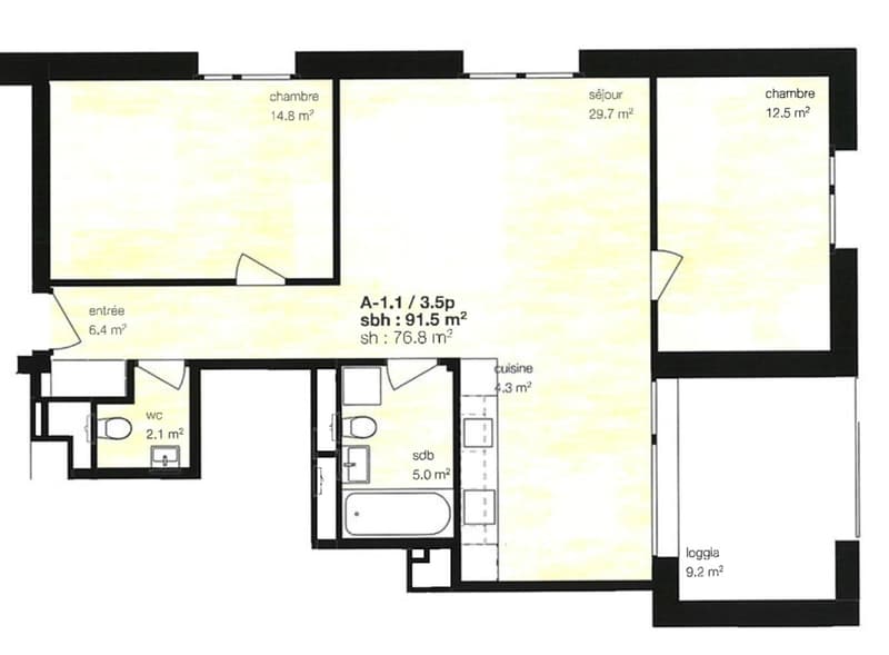 Location à l'année: appartement neuf au coeur du village de Montana (1)