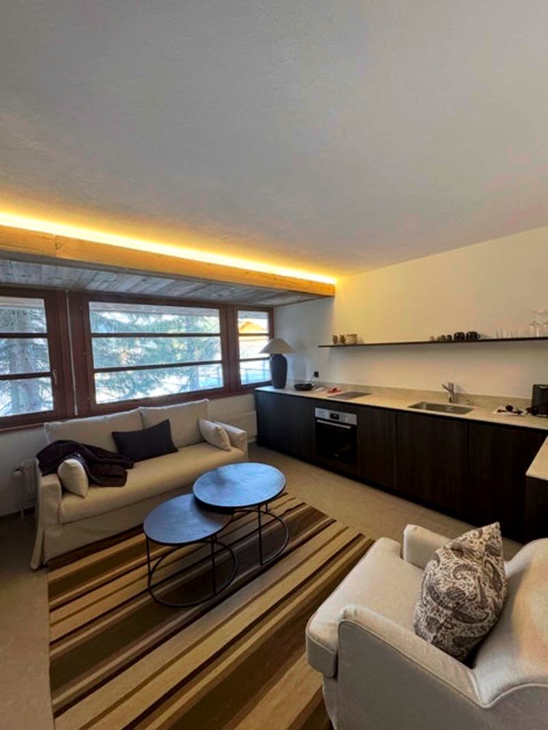 Studio à l'année, à quelques minutes du centre de Crans (2)