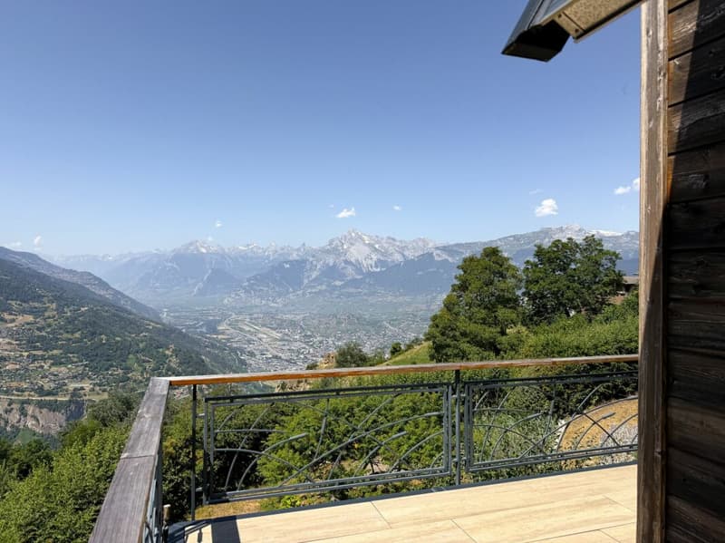 Magnifique chalet à Nax avec vue panoramique exceptionnelle (6)