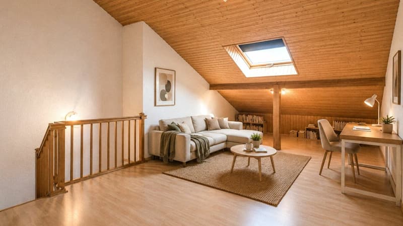 Duplex de 148 m² avec balcon et vue dégagée - Sion / Platta (5)