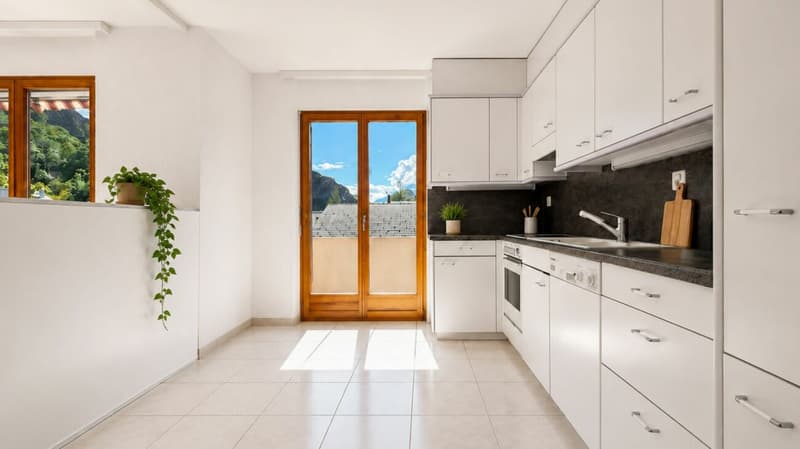 Duplex de 148 m² avec balcon et vue dégagée - Sion / Platta (4)