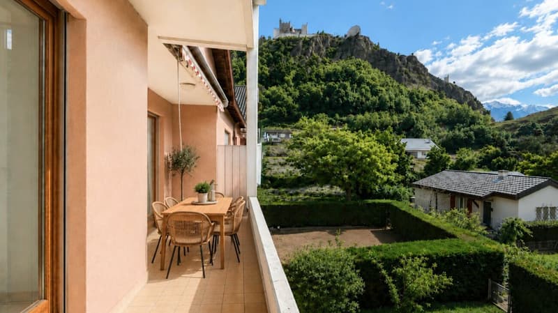 Duplex de 148 m² avec balcon et vue dégagée - Sion / Platta (3)