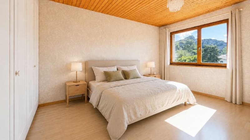 Duplex de 148 m² avec balcon et vue dégagée - Sion / Platta (6)