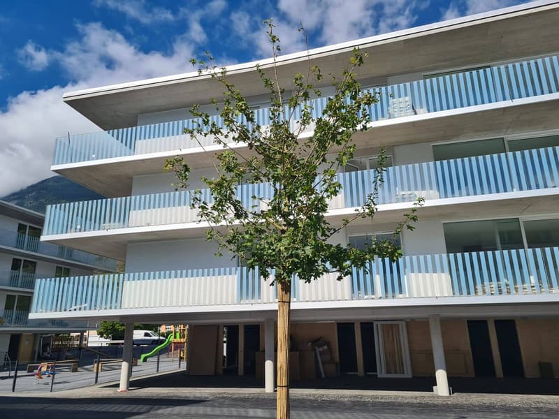 Appartement moderne de 2,5 pièces avec balcon et vue sur les montagnes à Fully (2)