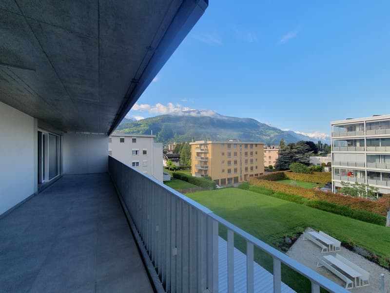 Appartement moderne de 3,5 pièces à Conthey – Vue sur les montagnes & disponible immédiatement (4)