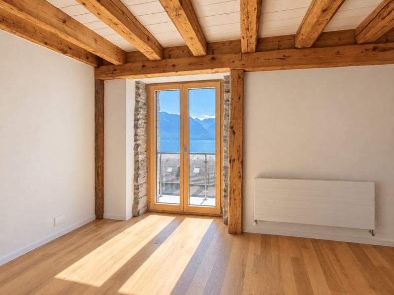 Historique grange rénovée à Chamby avec vue sur le lac et les montagnes (6)