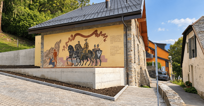 Historique grange rénovée à Chamby avec vue sur le lac et les montagnes (8)