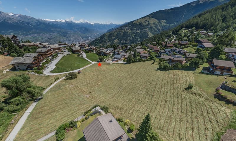 Magnifique terrain constructible avec vue panoramique sur les montagnes à Nendaz (4)