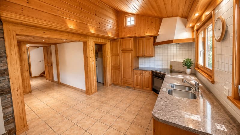C’est exactement le genre de chalet que l’on imagine quand on rêve de la Suisse. (13)