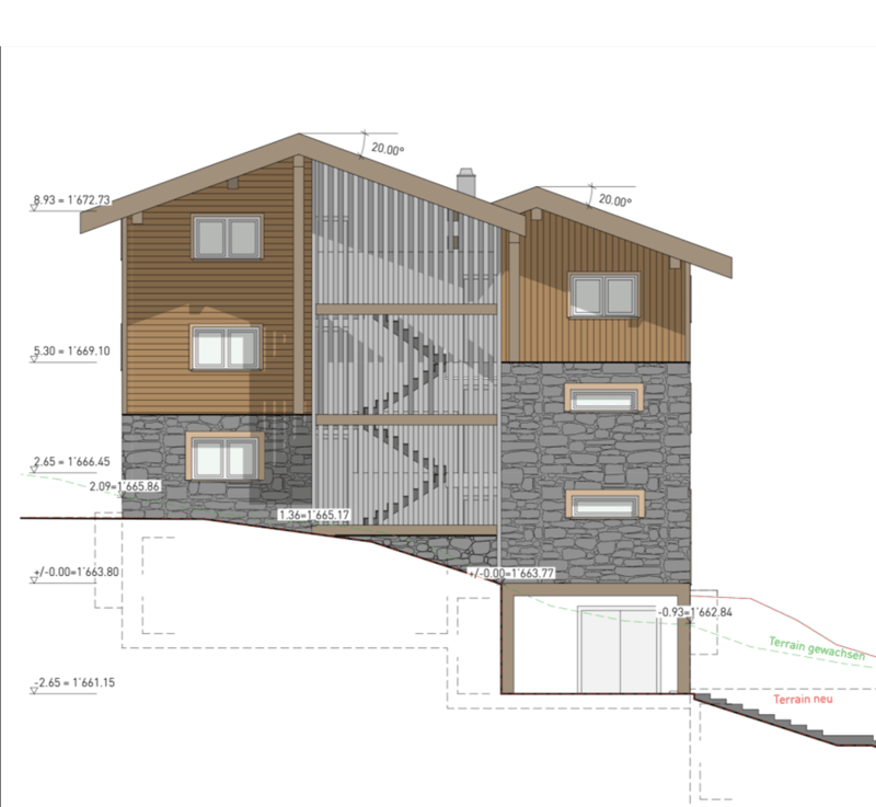 2 story, stone and wood, windows, doors, basement level