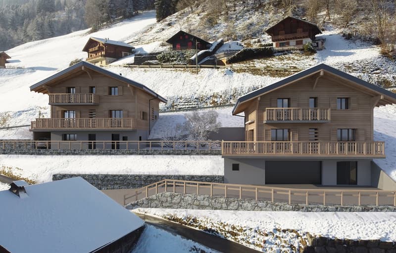"Chalet individuel "Les Pommats A" à vendre à Val d’Illiez – permis de construire en force" (4)