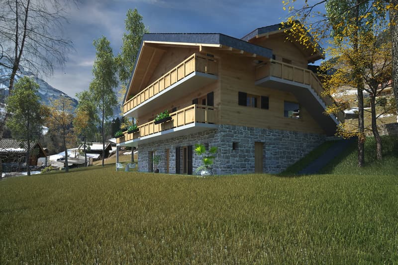 Magnifique appartement de 6,5 pièces dans un chalet à Val-d'Illiez (17)