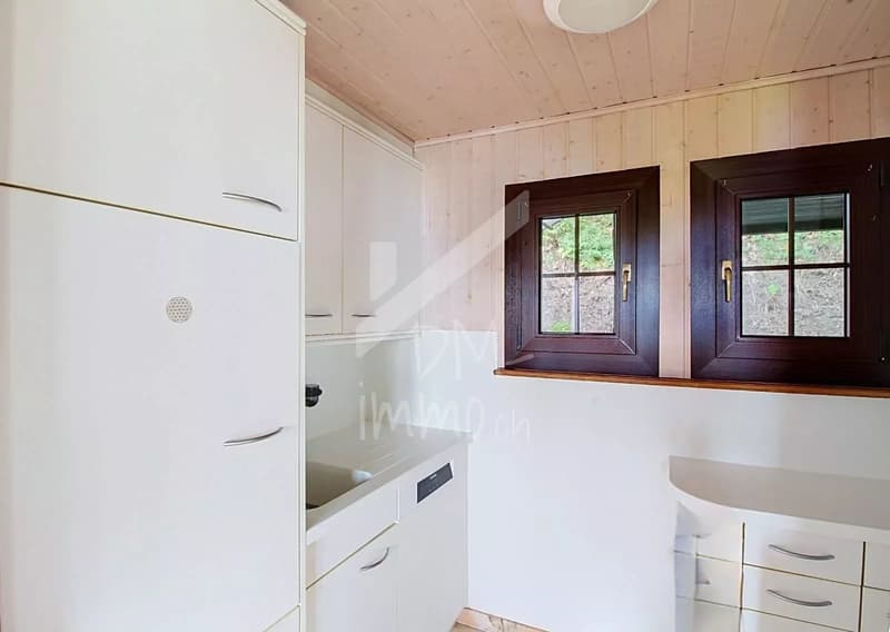 Chalet en madriers, vue lac Léman et montagnes - Vente aux étrangers OK (6)