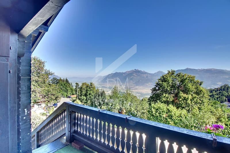 Chalet en madriers, vue lac Léman et montagnes - Vente aux étrangers OK (13)
