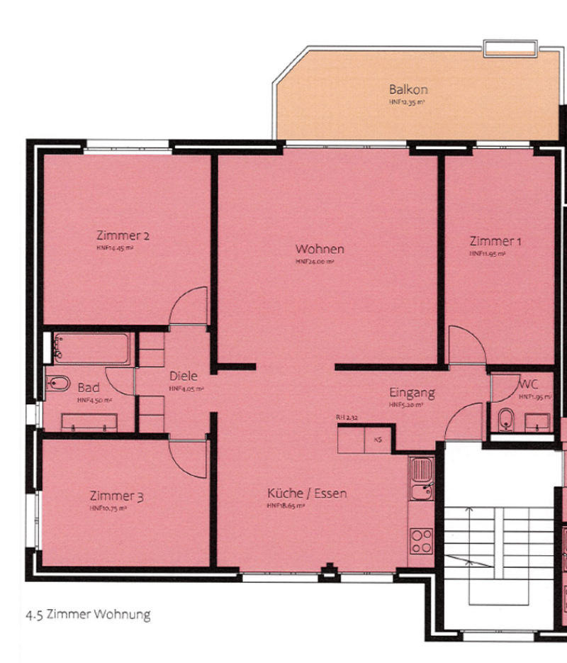 helle 4.5 Zimmer-Wohnung im Grünen (11)