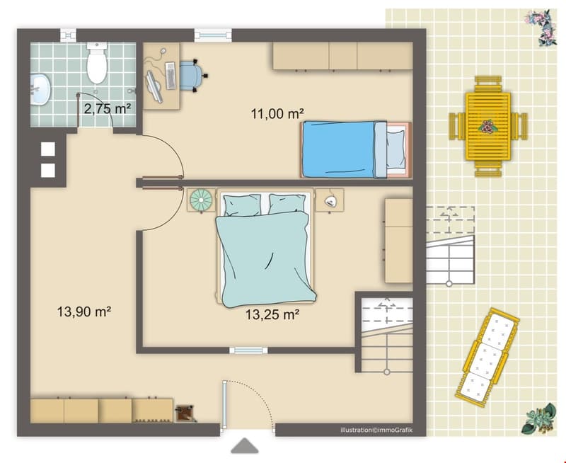 Aussichtsreiche 3½-Zimmer-Maisonette-Wohnung (15)