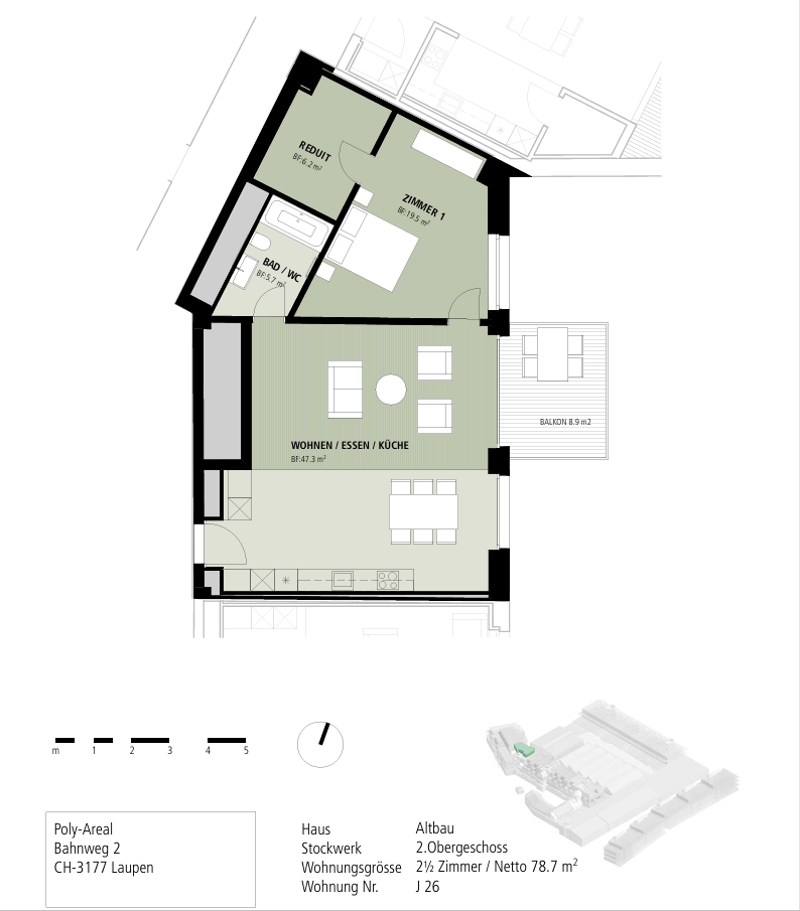 Grosse, loftartige 2.5-Zimmer-Wohnung zu vermieten (5)