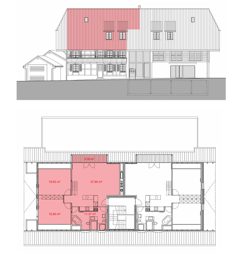 Charmante Dachwohnung mit Galerie im Dorfzentrum (7)