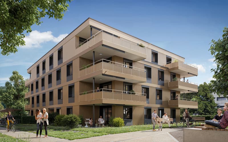 "Neue top 4½-Zimmer-Wohnungen - "Bachpromenade" - Courgevaux" (1)