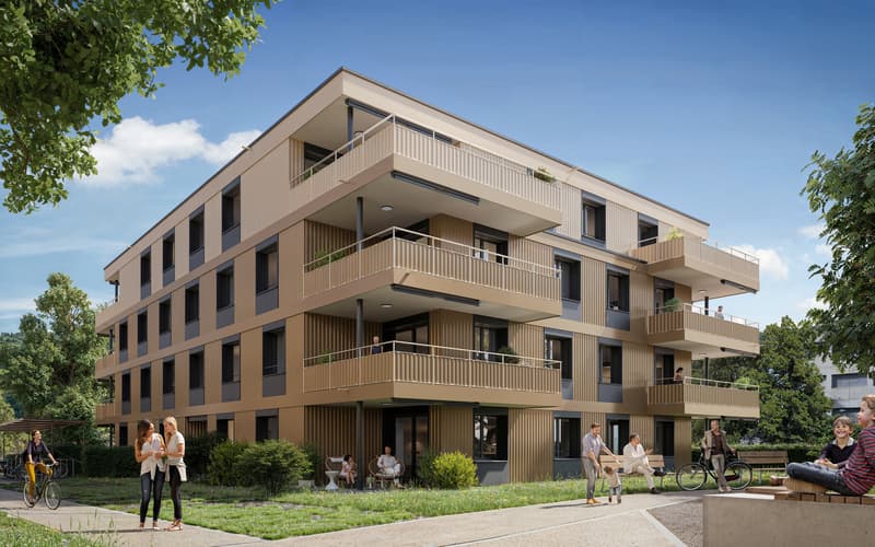 "Neue top 3½-Zimmer-Wohnungen - "Bachpromenade" - Courgevaux" (2)