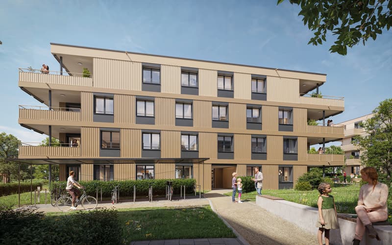 "Neue top 3½-Zimmer-Wohnungen - "Bachpromenade" - Courgevaux" (1)