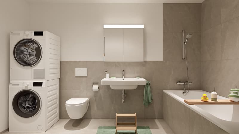 "Neue top 4½-Zimmer-Wohnungen - "Bachpromenade" - Courgevaux" (7)