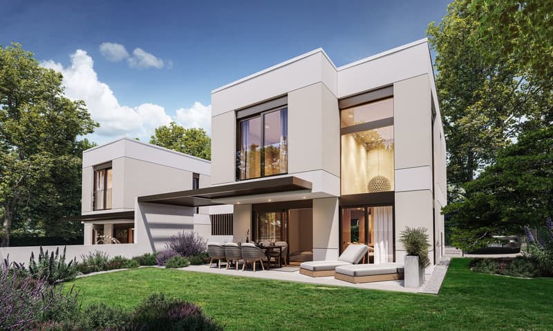 Deux villas contemporaines à Vésenaz (1)