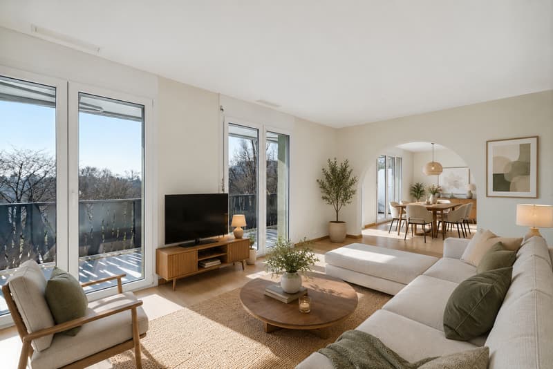 Exclusivité : Spacieux attique de 4 pièces avec grande terrasse et balcon (4)