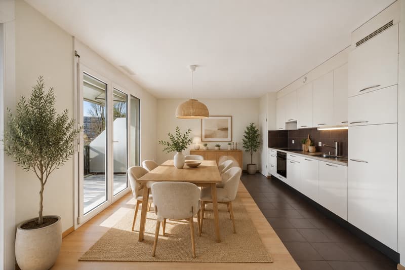 Exclusivité : Spacieux attique de 4 pièces avec grande terrasse et balcon (6)