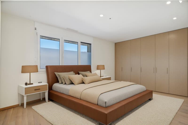 Exclusivité : attique traversant de 5 pièces avec généreuse terrasse et balcon (13)
