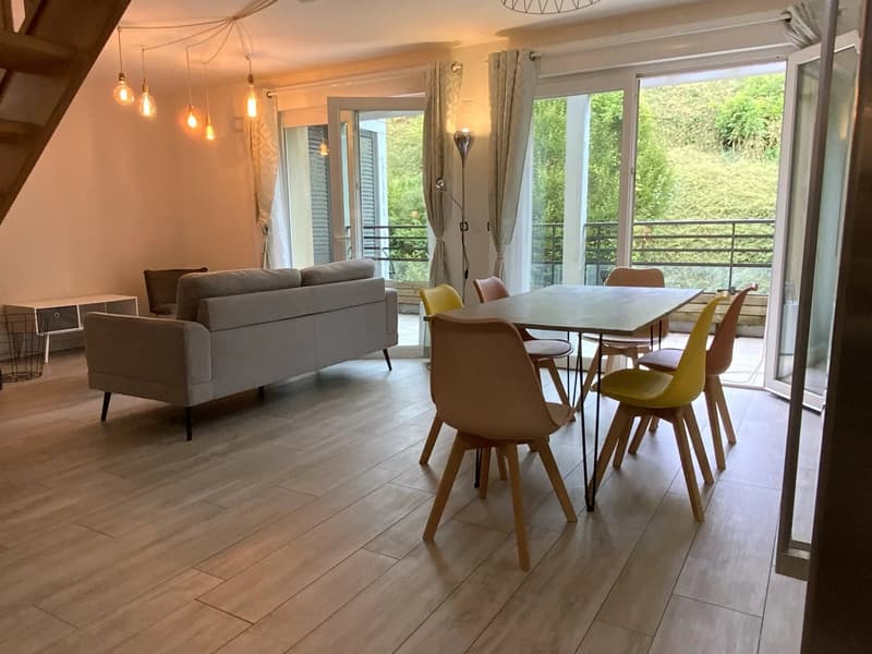 À louer ? 4 pièces meublé - terrasse - vue Salève - Bossey - 15mn Genève (2)