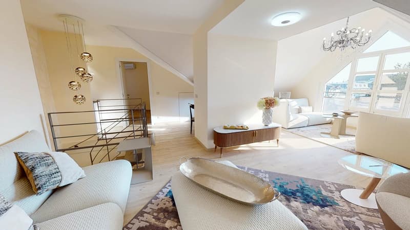 Penthouse de 220m2, prestigieux et en attique, à Divonne-les-Bains (4)