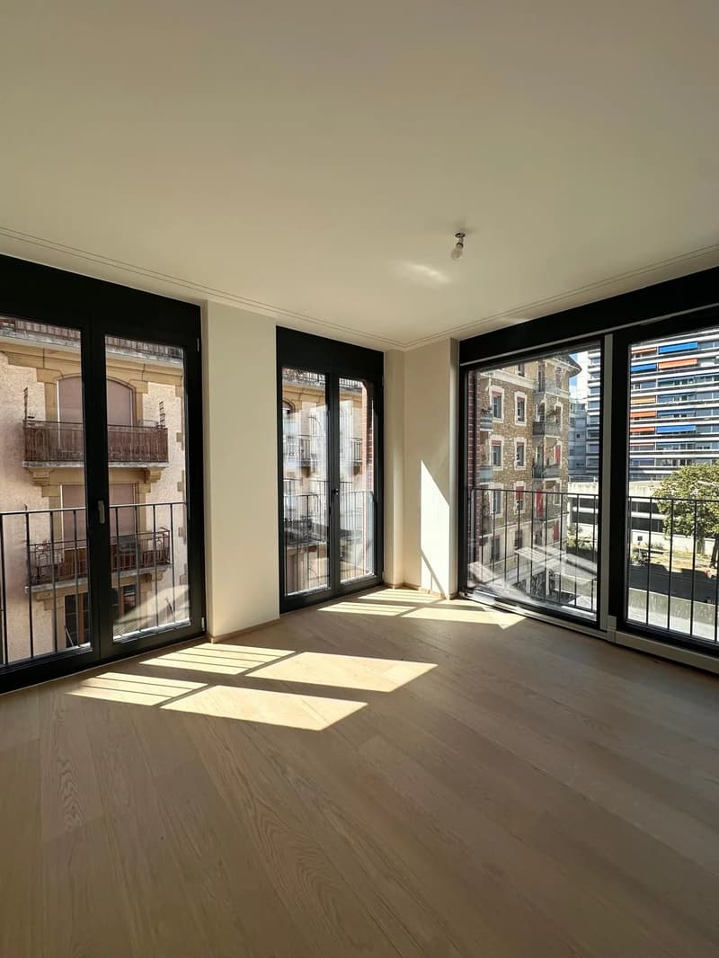BIEN RARE - PETIT-SACONNEX ? 4 PIÈCES MEUBLÉ DE 70 M² AVEC TERRASSE ? RÉSIDENCE NEUVE (1)