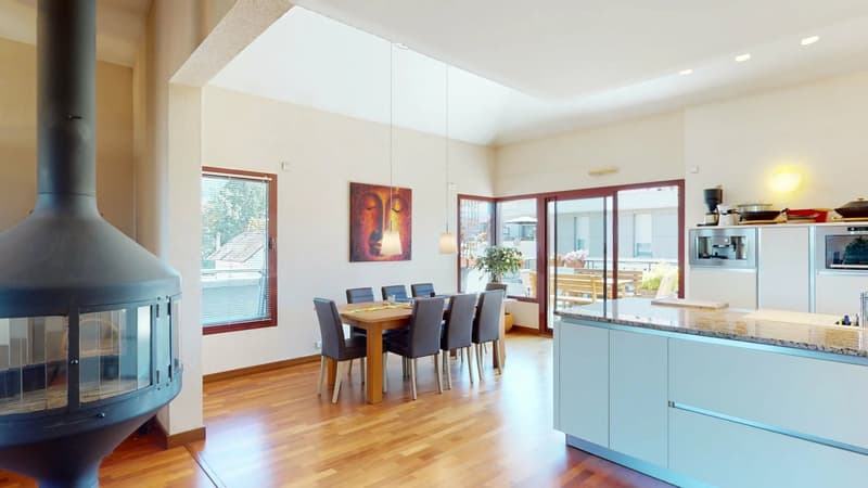 Appartement dernier étage, avec terrasse, proche douane Croix-de-Rozon (7)