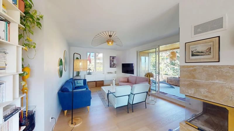 Superbe appartement duplex meublé en dernier étage ? Vue imprenable sur le Salève et les montagnes (7)