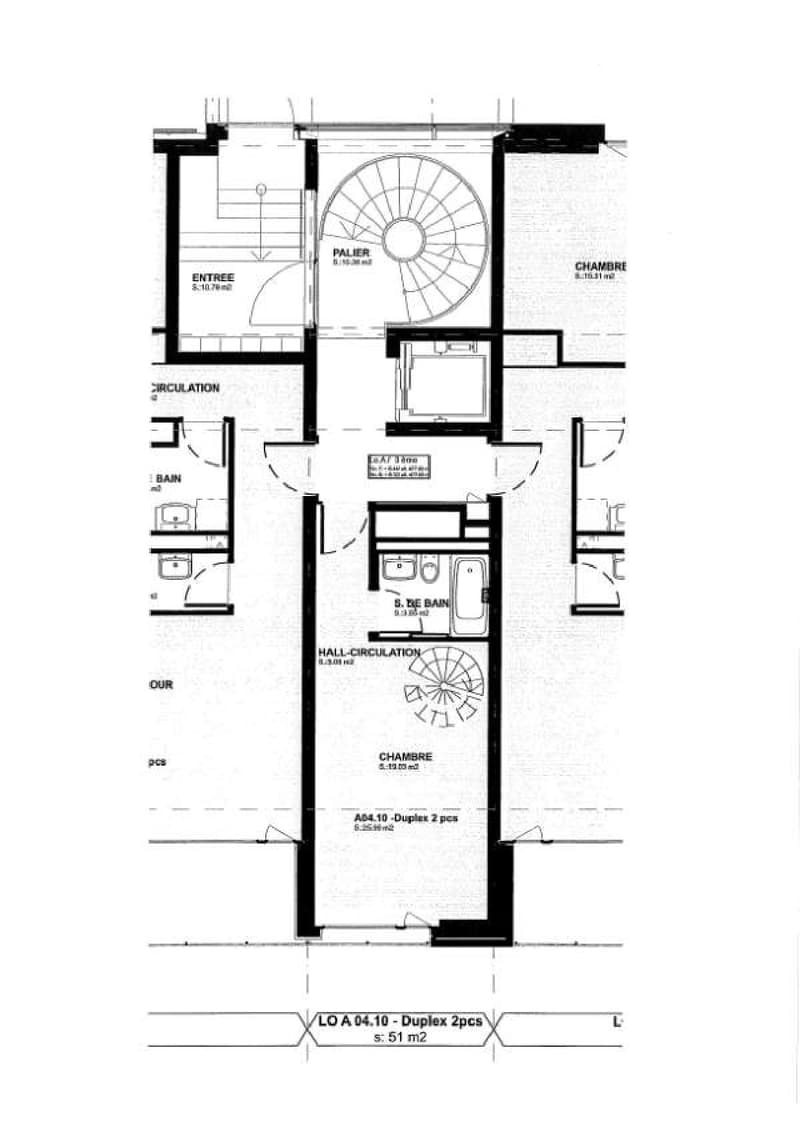 Plan étage supérieur